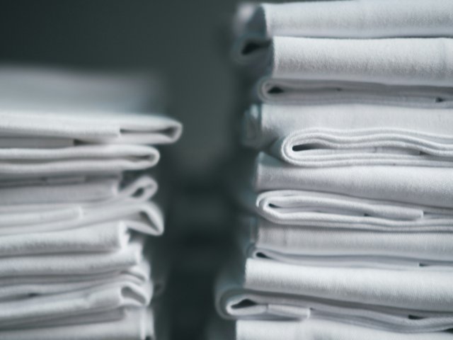 A stack of neatly folded linen